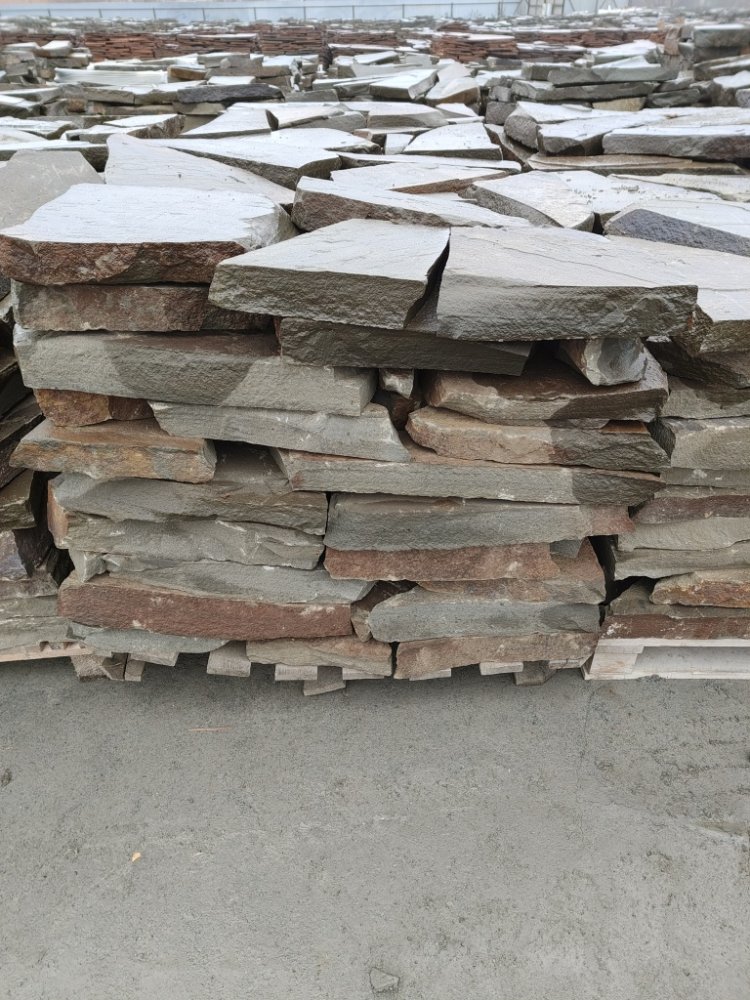 Плитняк песчаник серо-зелёный для мощения 60-65 мм купить в Липецке