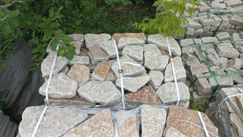 Гранитный плитняк галтованный для парковки купить в Липецке