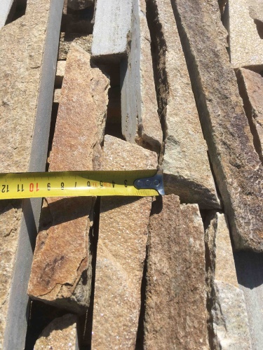 Горбушка златолит золотистый для облицовки купить в Липецке