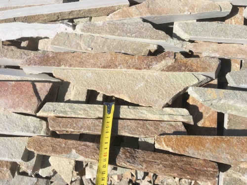 Горбушка златолит золотистый для облицовки купить в Липецке