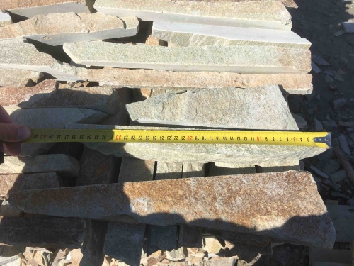 Горбушка златолит золотистый для облицовки купить в Липецке