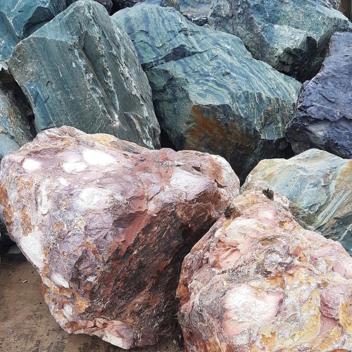 Ландшафтные глыбы красно-фиолетовые 200-1000 килограмм купить в Липецке