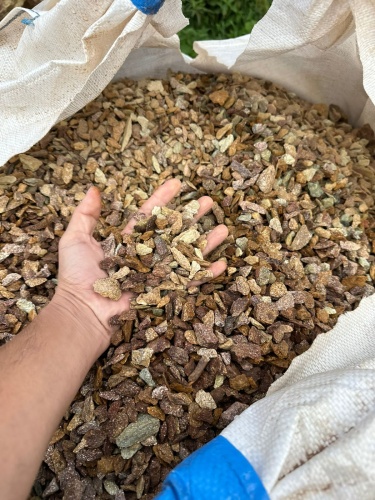 Златолит персиковый декоративная каменная крошка купить в Липецке